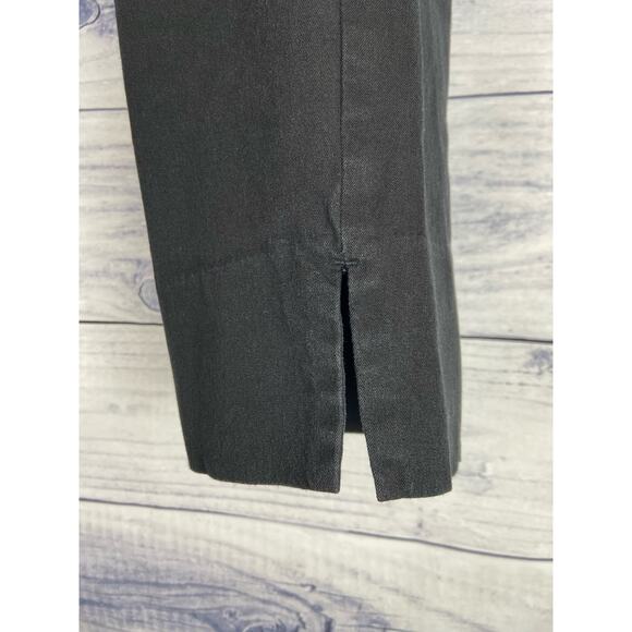 J.Jill Premium Bi Stretch Crop Pullon Pants Women 16p Mid Rise Black Cotton - Picture 2 of 12